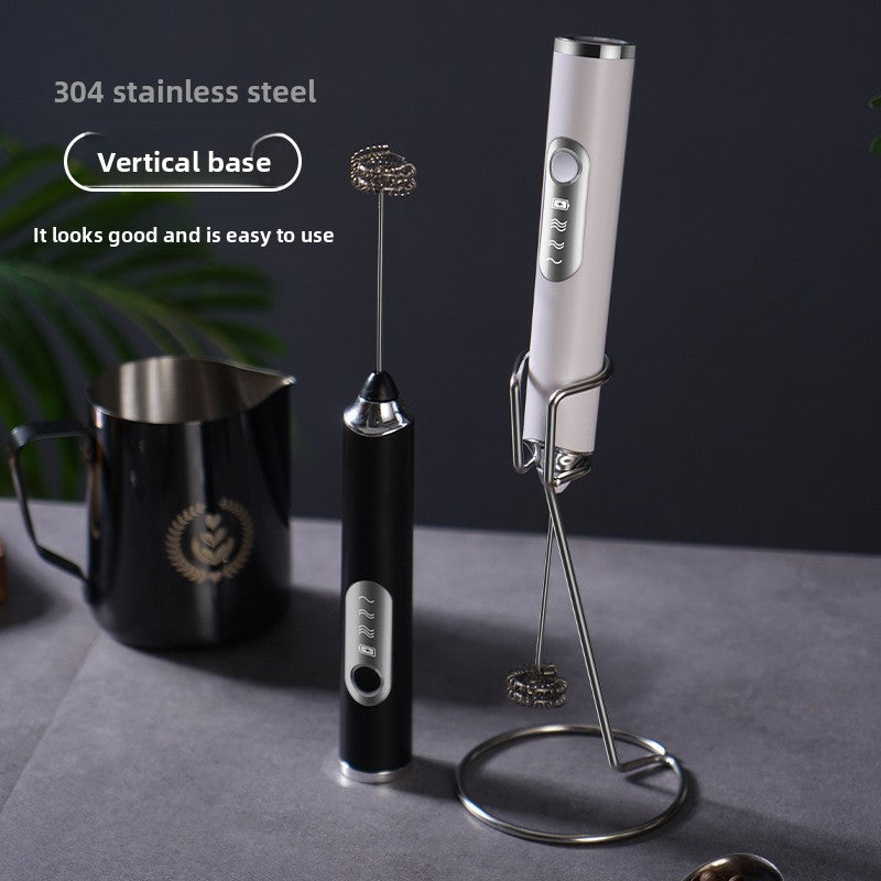 Electric Milk Frother Handheld Whisk for Coffee