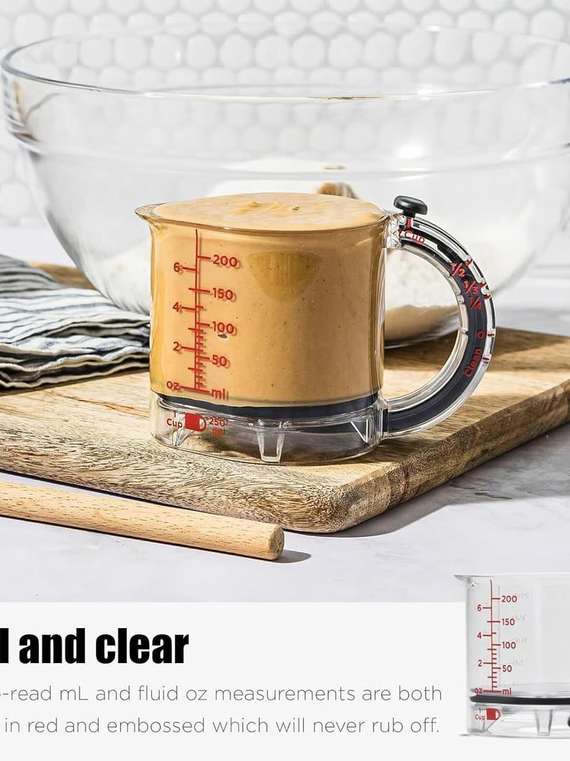 Adjustable Measuring Cup – 2-in-1 Smart Baking Tool