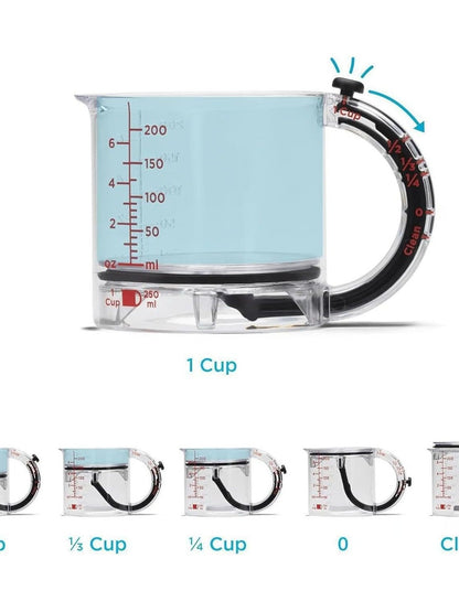 Adjustable Measuring Cup – 2-in-1 Smart Baking Tool
