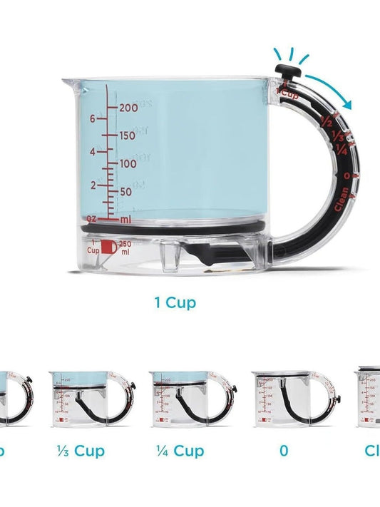 Adjustable Measuring Cup – 2-in-1 Smart Baking Tool