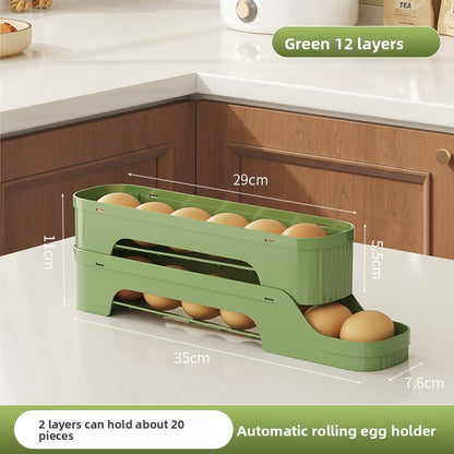 Rolling Slide Egg Storage Container