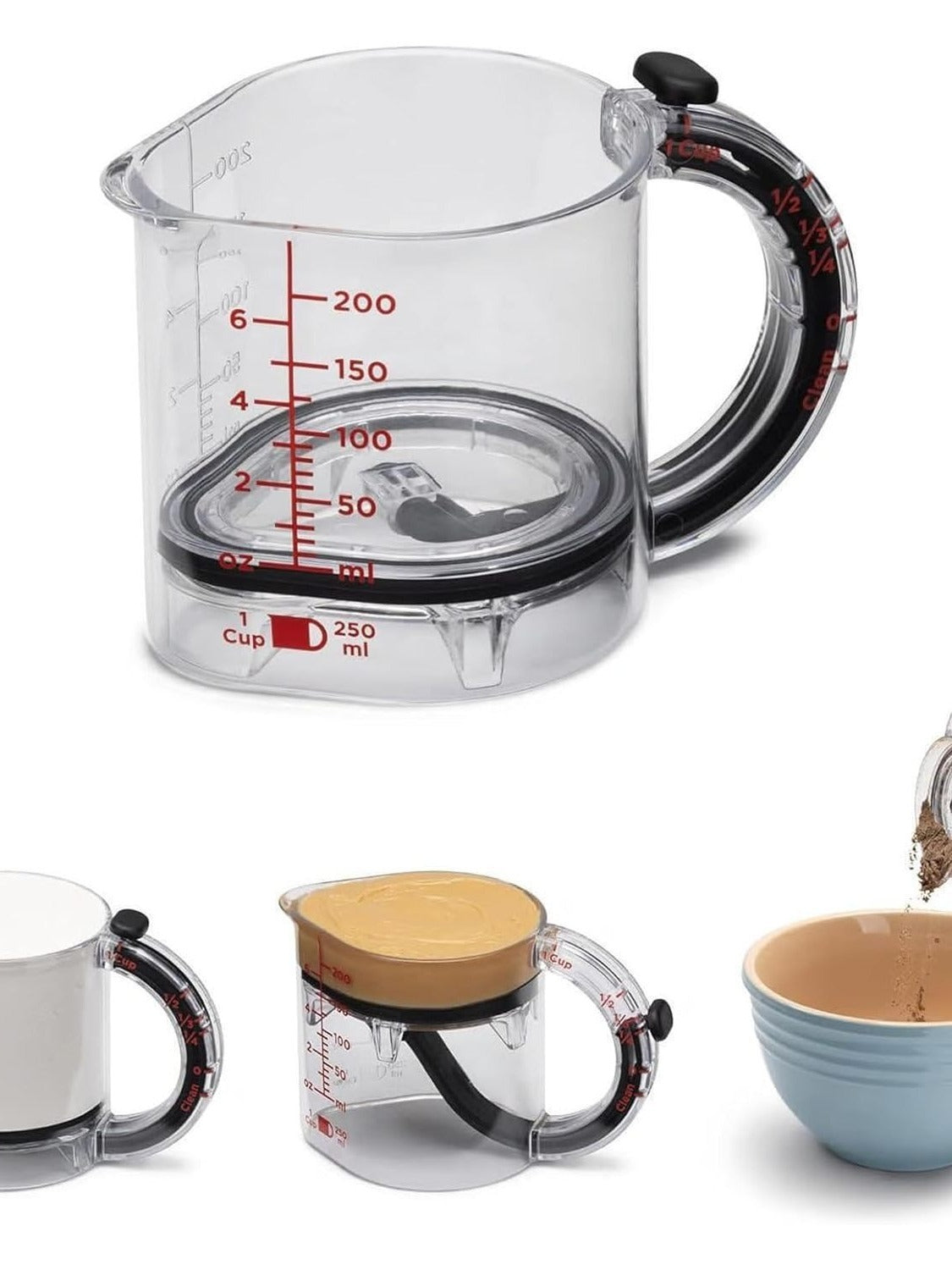 Adjustable Measuring Cup – 2-in-1 Smart Baking Tool