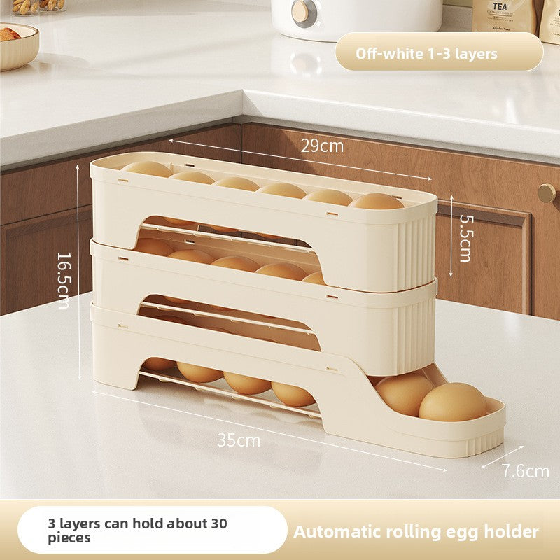Rolling Slide Egg Storage Container