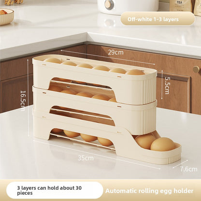 Rolling Slide Egg Storage Container